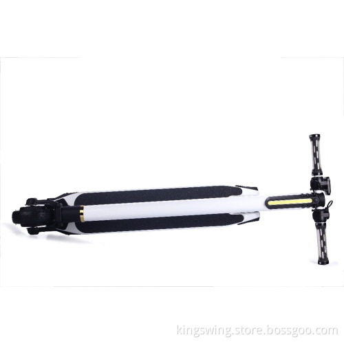 Kingswing Factory 480W 24V Foldable Electric Skateboard, Carbon Fiber Kick Skateboard with Handrail